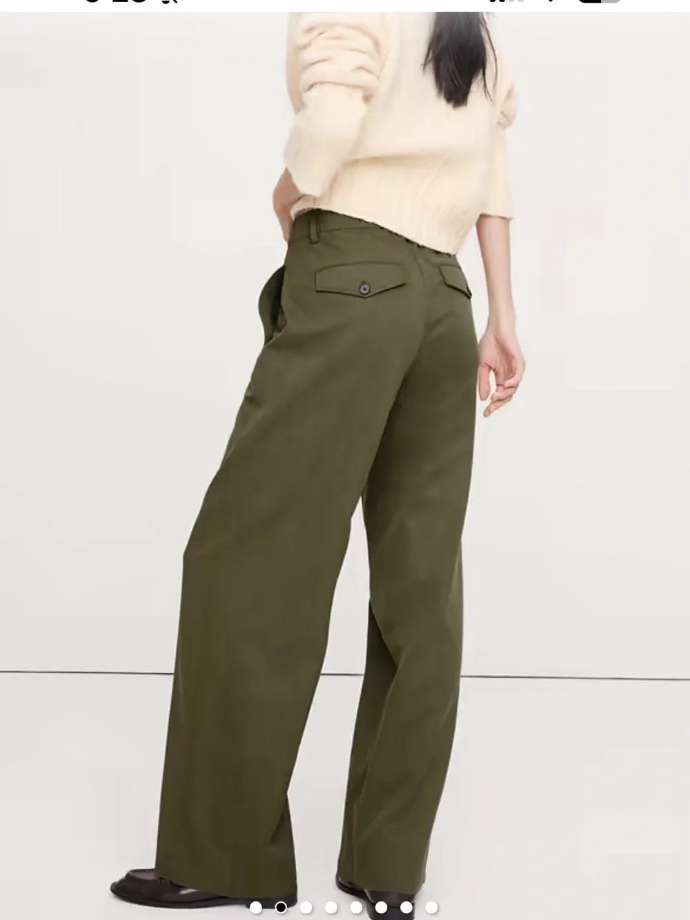 Banana Republic Olive Wide-Leg Men’s Trousers sz XL